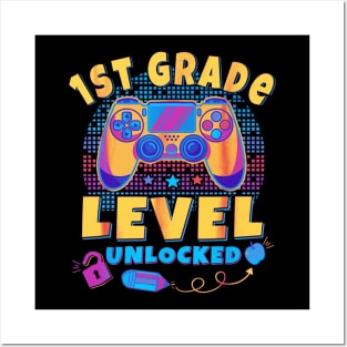 1st grade level unlocked controller Posters and Art